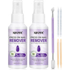 Gellen nail glue remover kit front view with two bottles