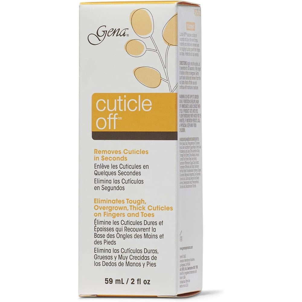 Gena Cuticle Off Remover and Softener 2 Fluid Ounce bottle front view