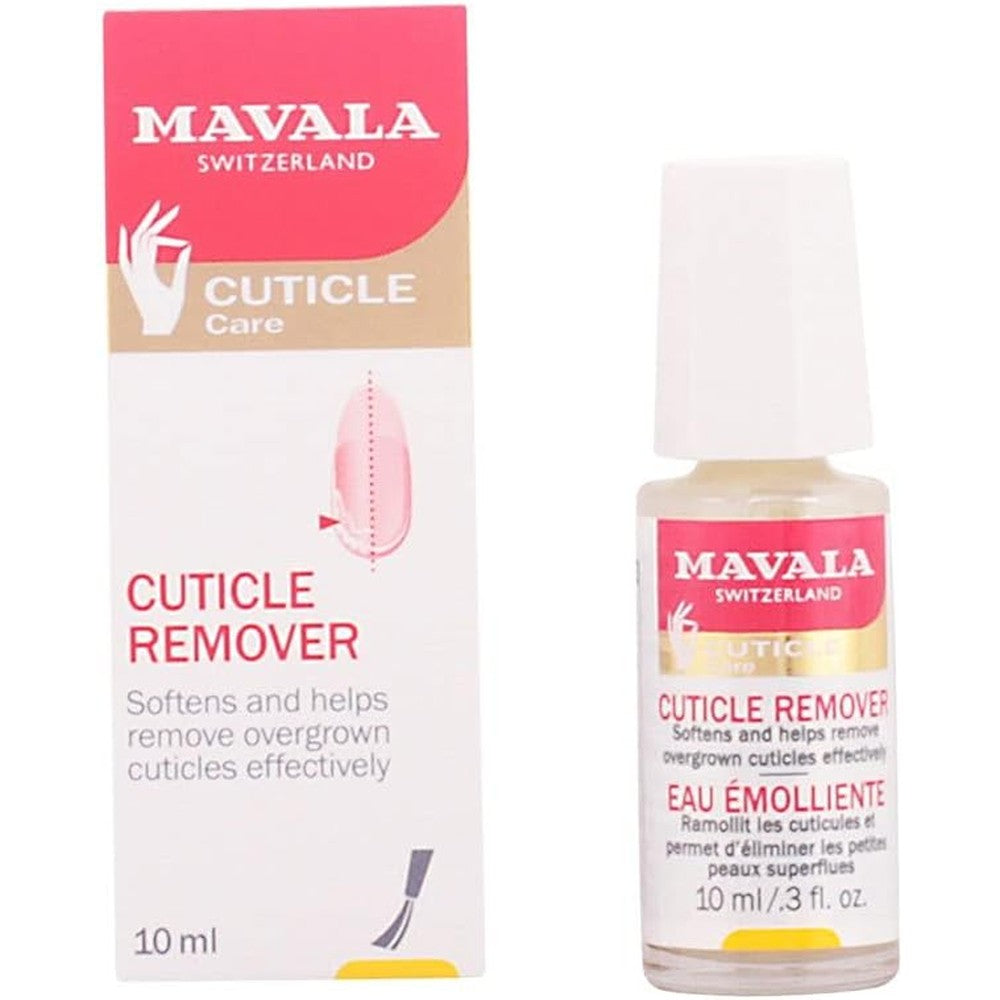 Mavala Cuticle Remover bottle front view for nail care