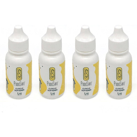 PodoSafe professional cuticle softener 4 pack front view