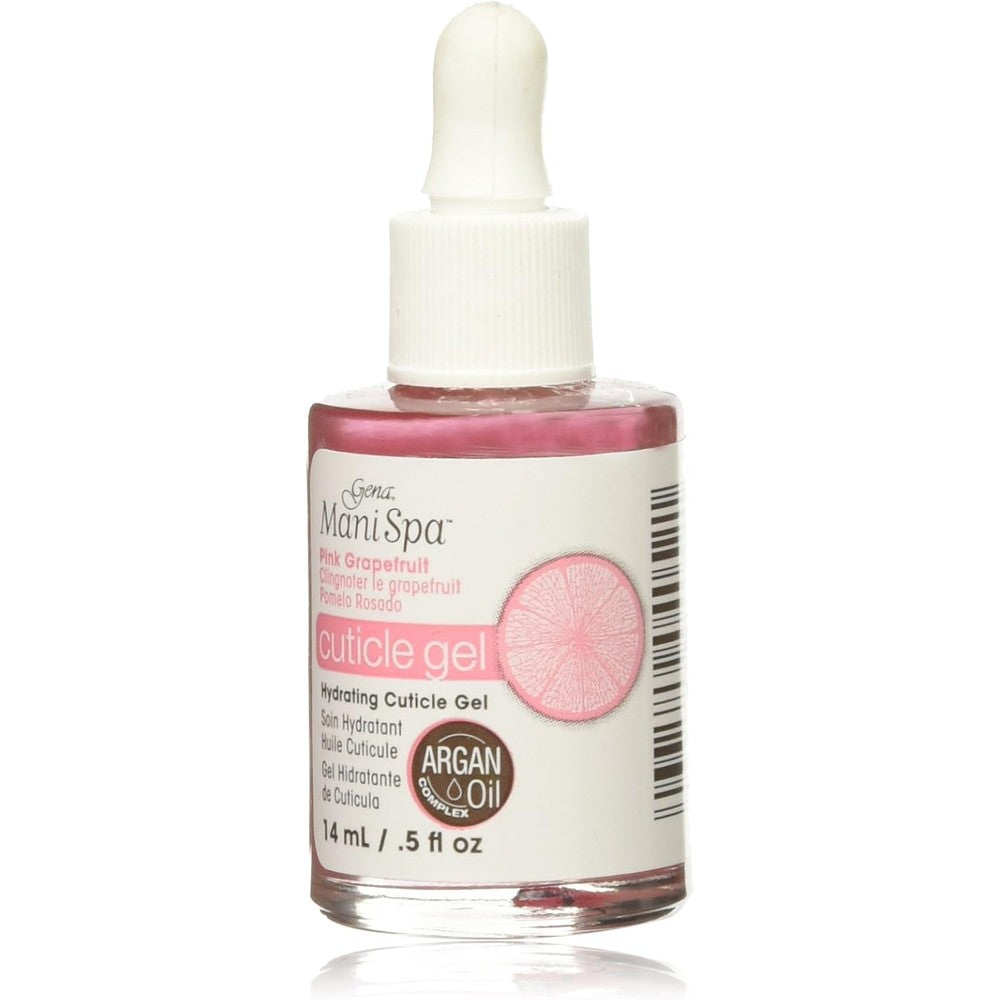 Gena Mani Spa Pink Grapefruit Cuticle Gel 14ml bottle front view for professional nail care