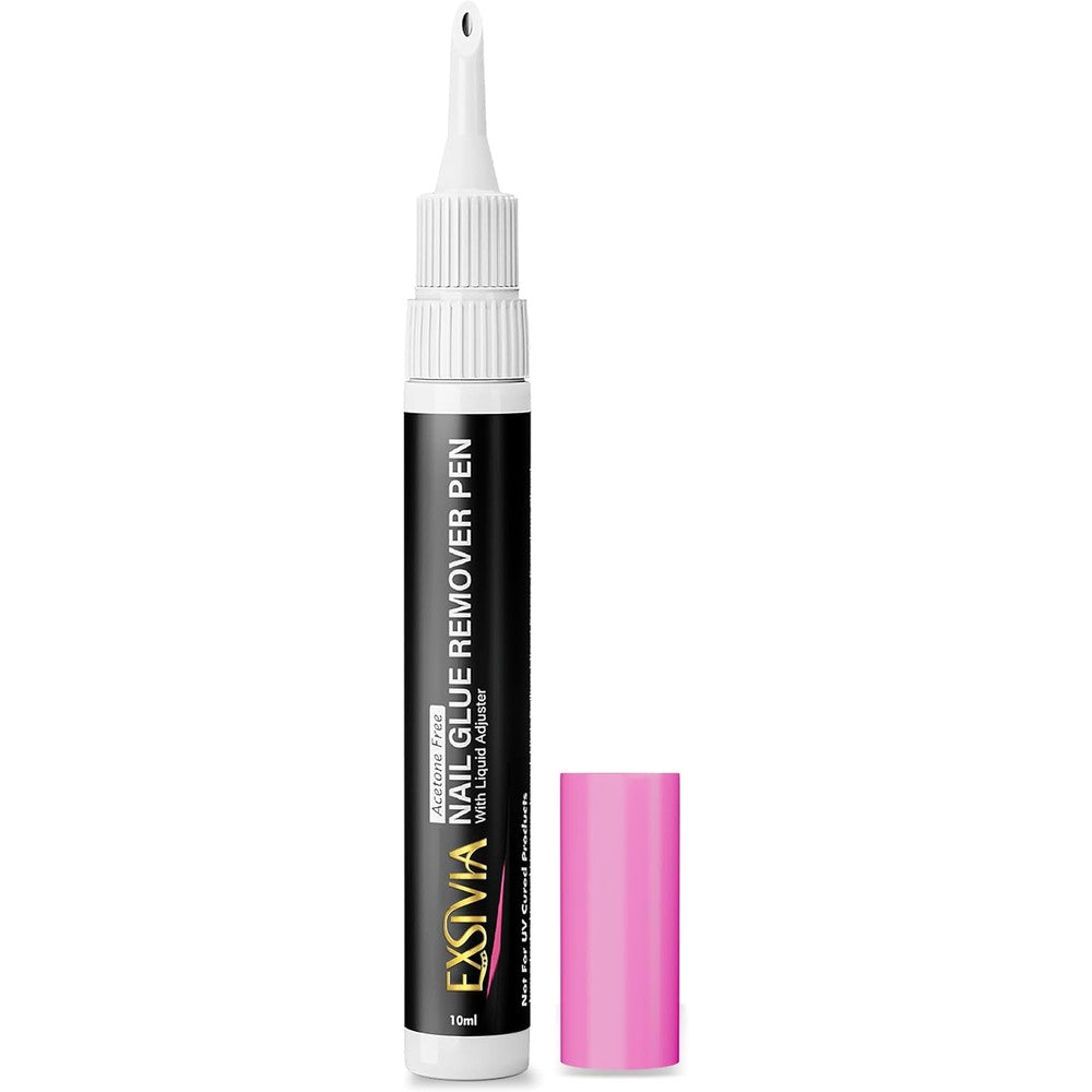 Exsivia nail glue remover pen front view packaging