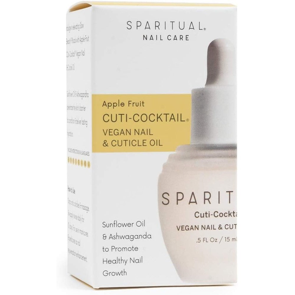 SpaRitual Apple Cuti-Cocktail Vegan Nail and Cuticle Oil bottle front view