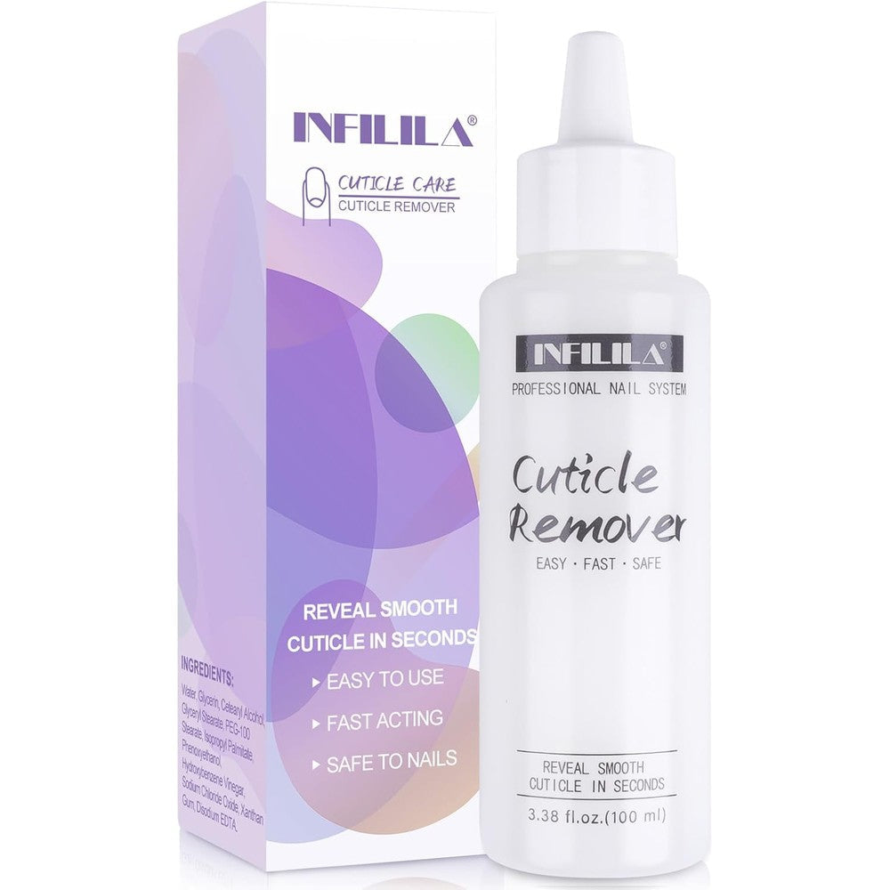 Nxj Infilila Cuticle Softener and Remover 100ml front view bottle