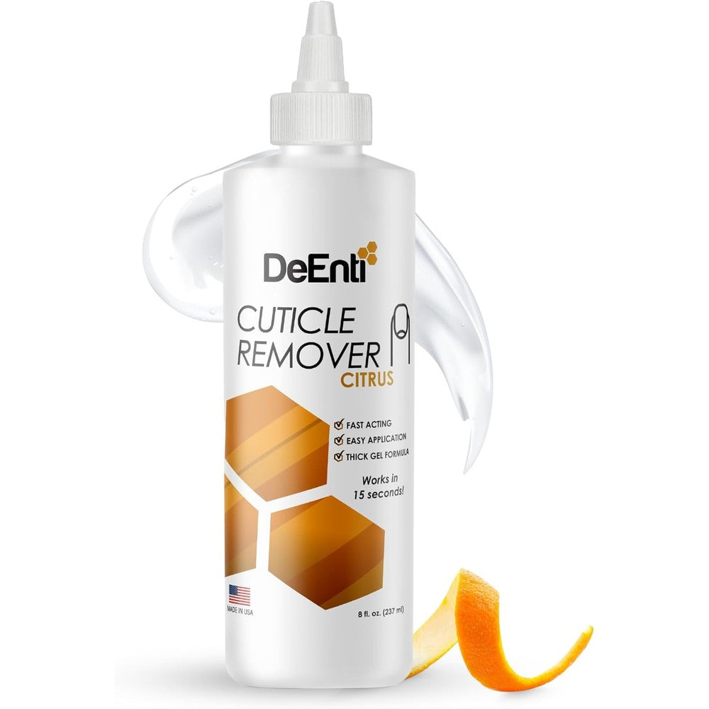 DeEnti Instant Cuticle Remover Gel 8 Fluid Ounce bottle front view