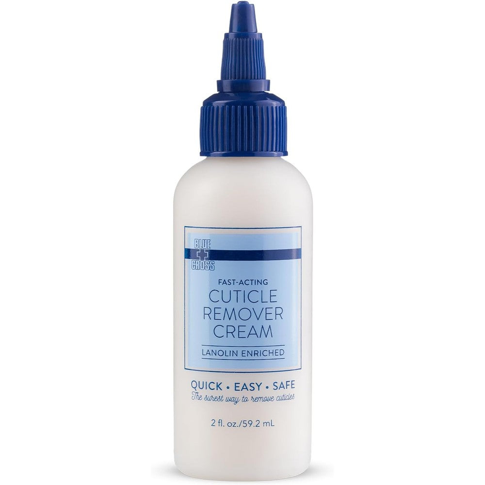 Blue Cross Cuticle Remover Cream 2 ounce bottle front view