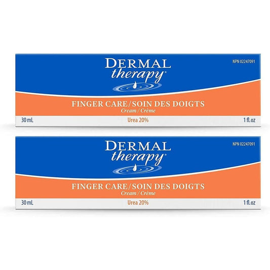 Dermal Therapy Finger Care Cream front view showing 2 pack packaging