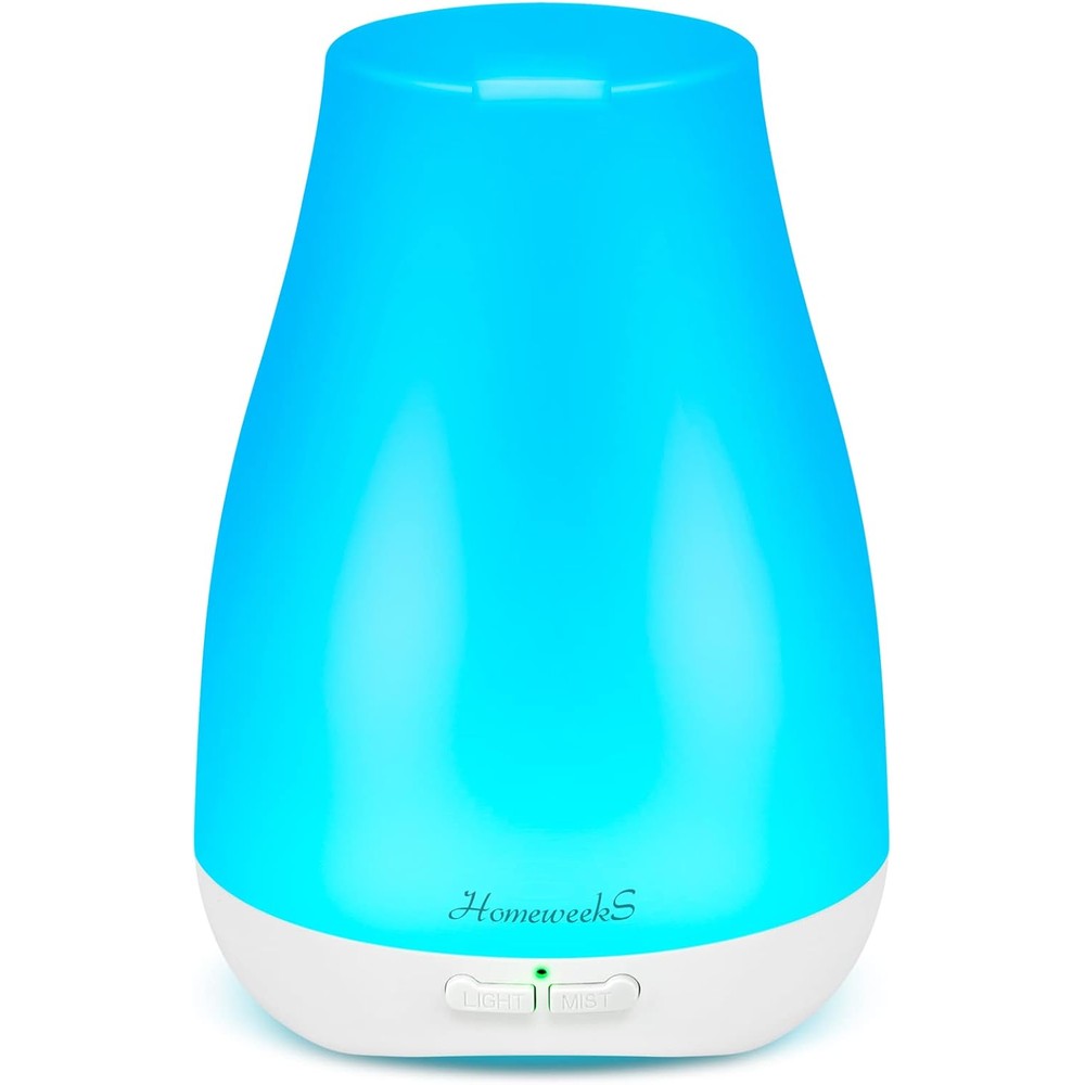 Homeweeks 100ml Ultrasonic Essential Oil Diffuser front view for aromatherapy.