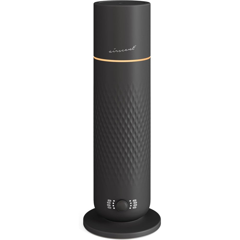 Air-Scent waterless diffuser front view black aromatherapy machine.