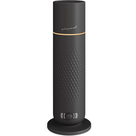 Air-Scent waterless diffuser front view black aromatherapy machine.
