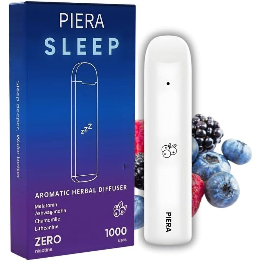 PIERA Sleep Wellness Aromatherapy Diffuser front view for nighttime relaxation.