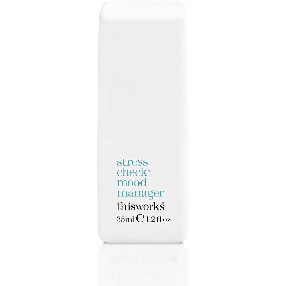 This Works Stress Check Mood Manager 35ml front view aromatherapy spray.