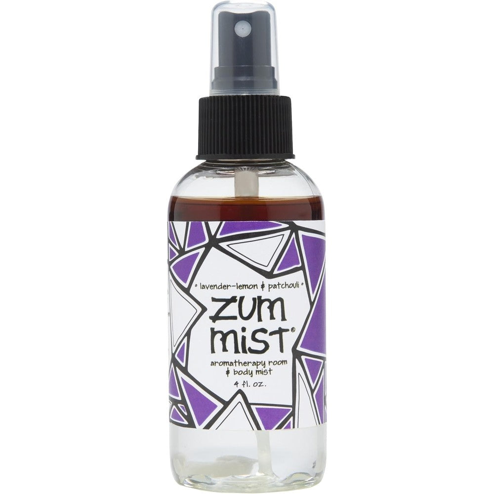 Indigo Wild Zum Mist Aromatherapy Spray Lavender-Lemon and Patchouli front view authentic essential oil mist.