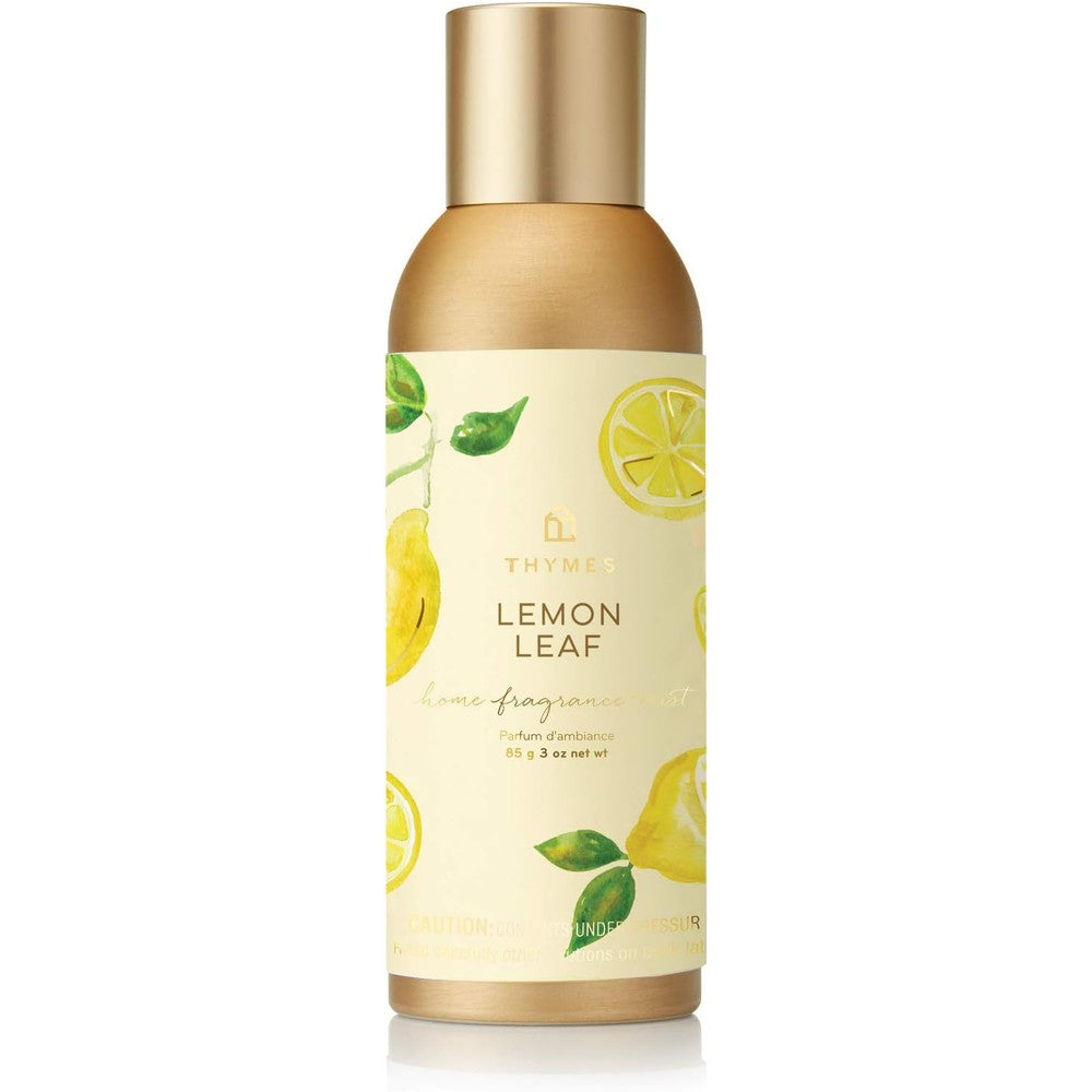 Thymes Home Fragrance Mist Lemon Leaf front view premium room spray