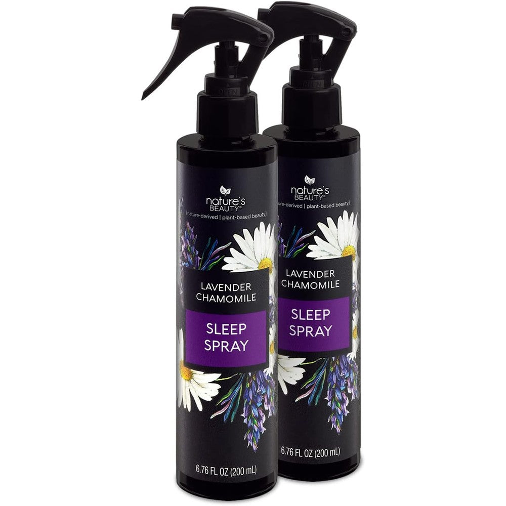Nature's Beauty Lavender Chamomile Sleep Spray 2 Pack front view authentic imported