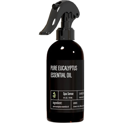 Spa Sense Pure Eucalyptus Oil Shower Mist 4 Ounce front view authentic aromatherapy spray