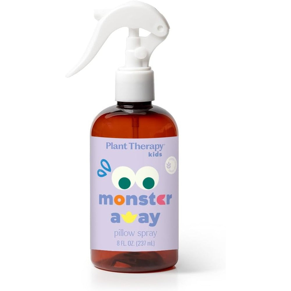 Plant Therapy Kids Monster Away Pillow and Linen Spray 8 Ounce front view