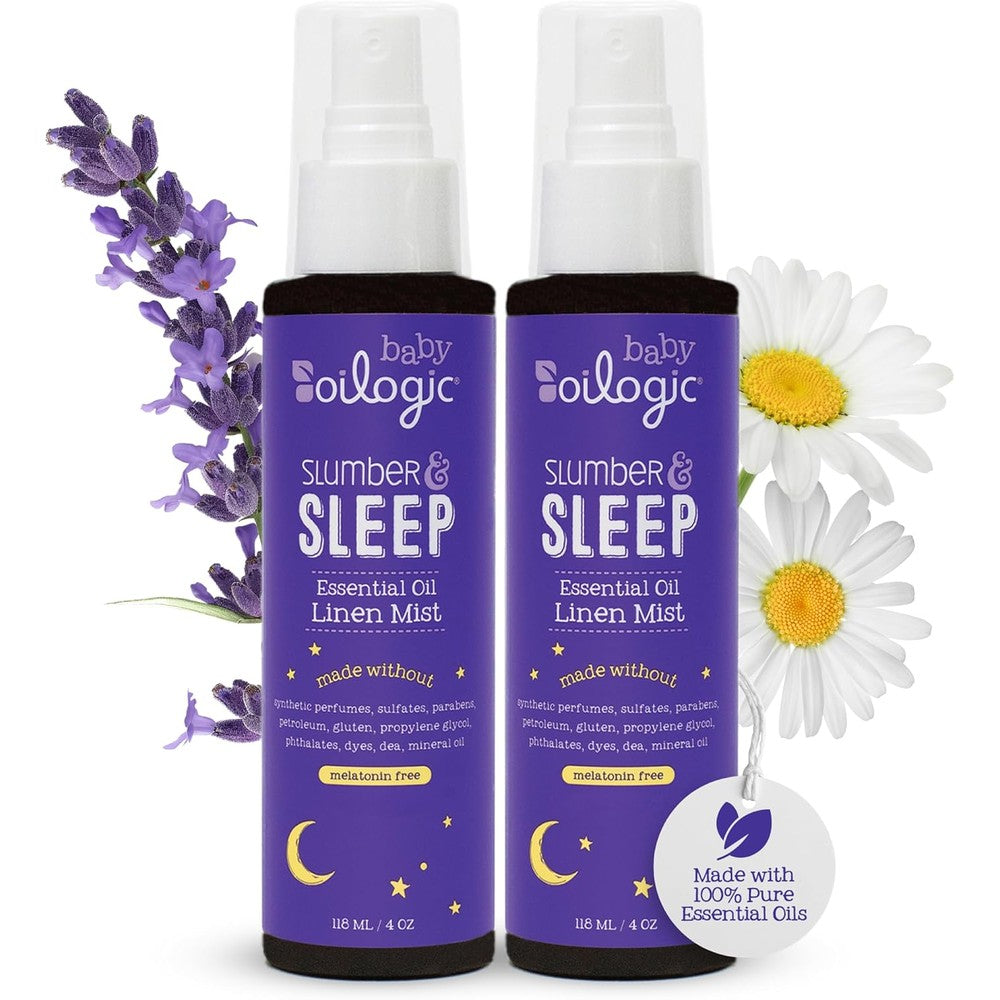 Oilogic Slumber and Sleep Spray 2 pack front view baby aromatherapy