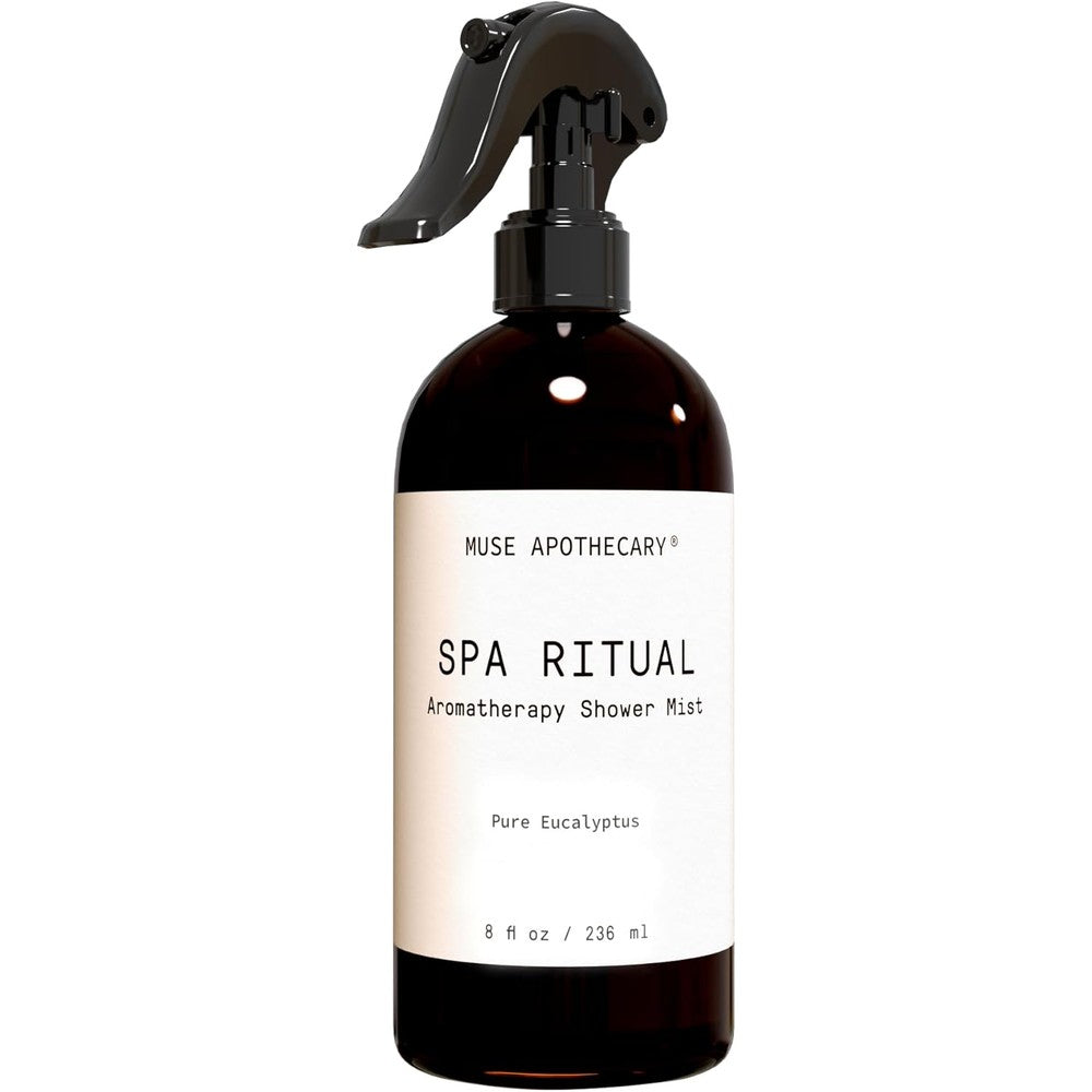 Muse Apothecary Spa Ritual Eucalyptus Shower Mist 8 Fluid Ounce front view bottle