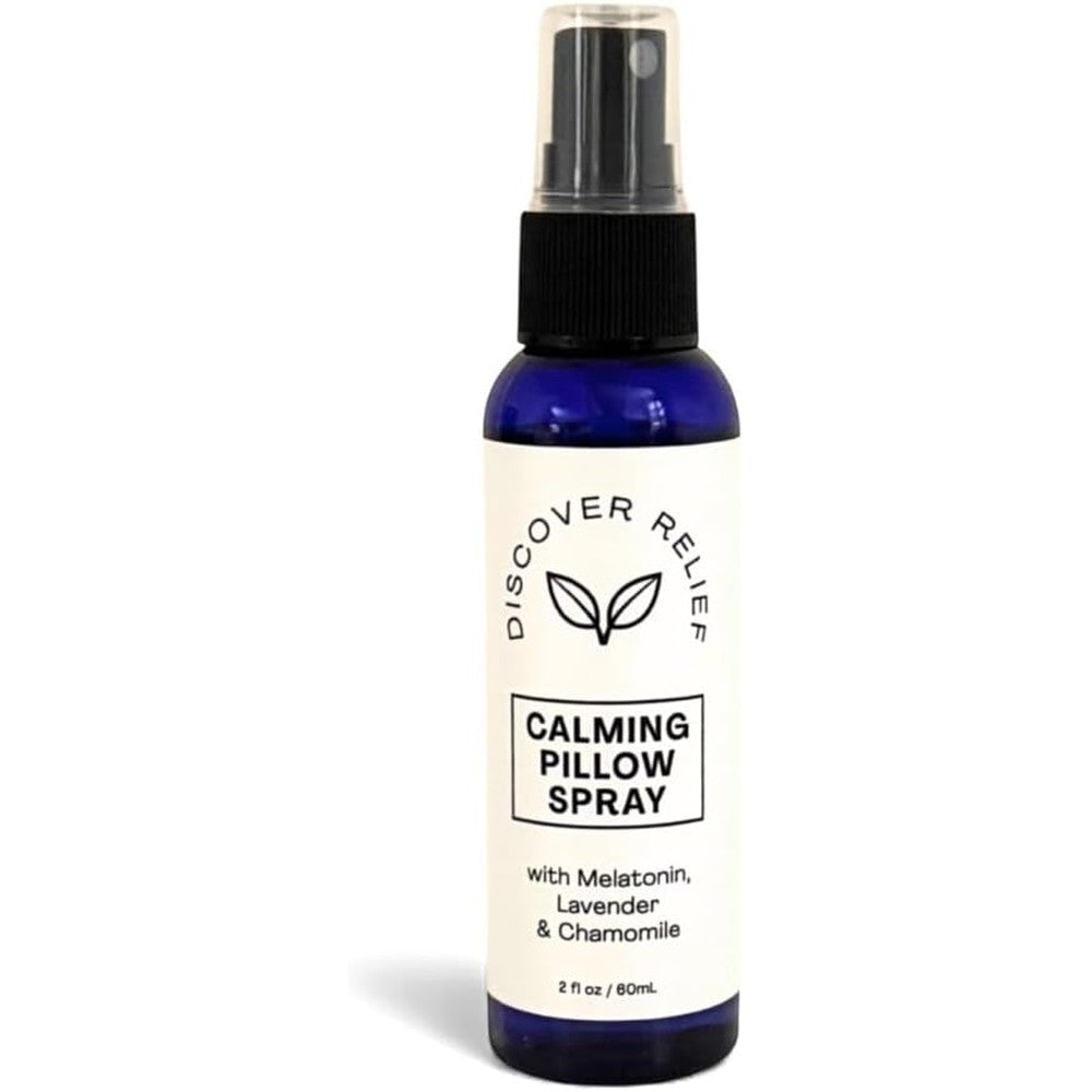 Discover Relief Natural Sleep Pillow Spray front view authentic aromatherapy mist
