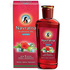 Navratna Ayurvedic Cool Oil 180ml bottle front view for stress relief massage