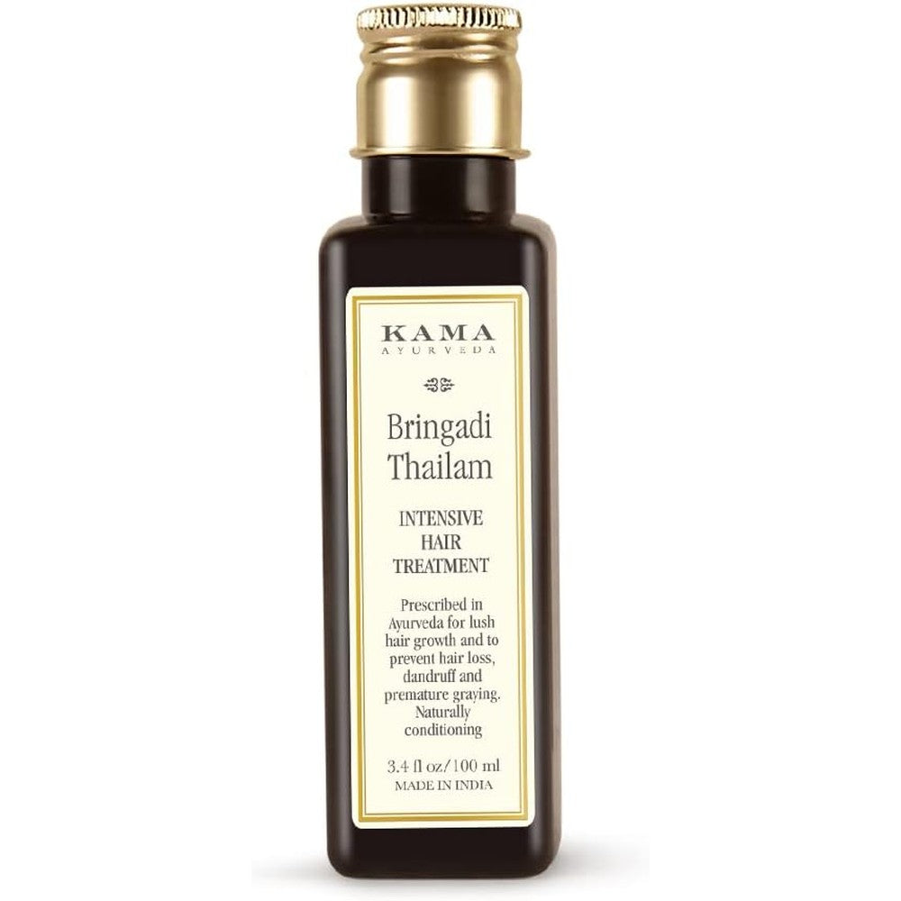 Kama Ayurveda Bringadi Intensive Hair Treatment 100ml bottle front view for hair growth