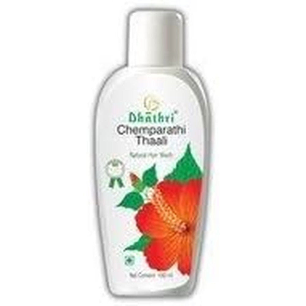 Dhathri Chemparathi Thaali 100ml bottle front view natural hibiscus hair wash