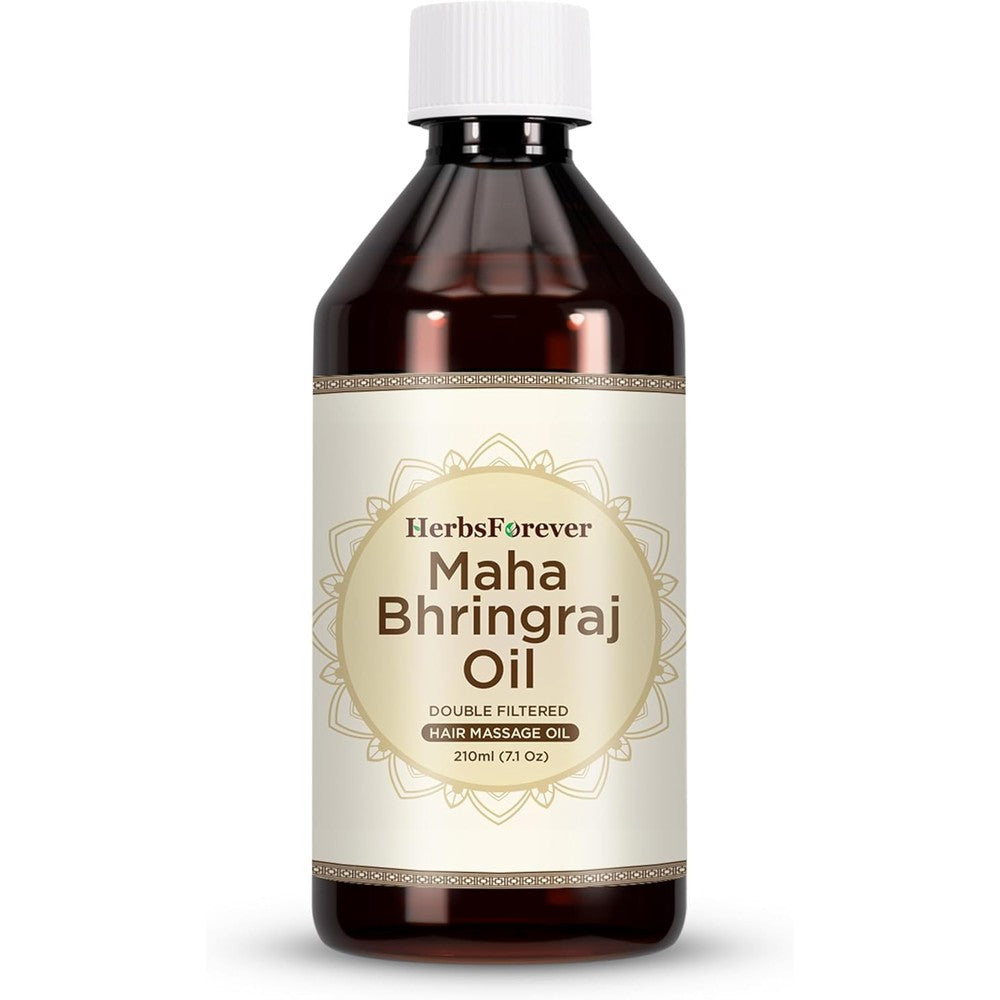 HerbsForever Maha Bhringaraj Oil front view for hair loss treatment