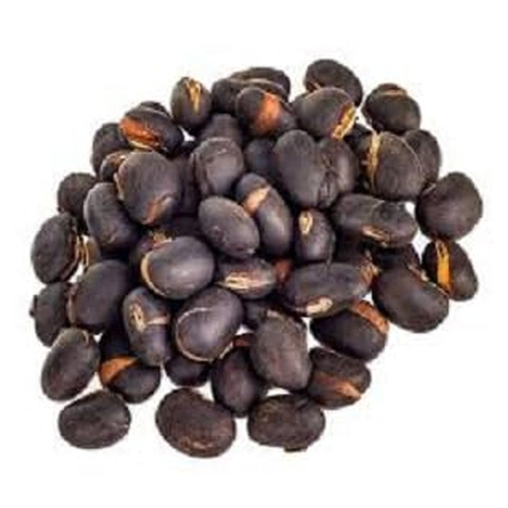 BSD Organics Poonaikali Dried Velvet Bean Seeds front view for Ayurvedic wellness.