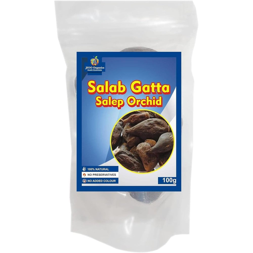 J Organics Salep Orchid Root Salam Gatta front view natural dried roots