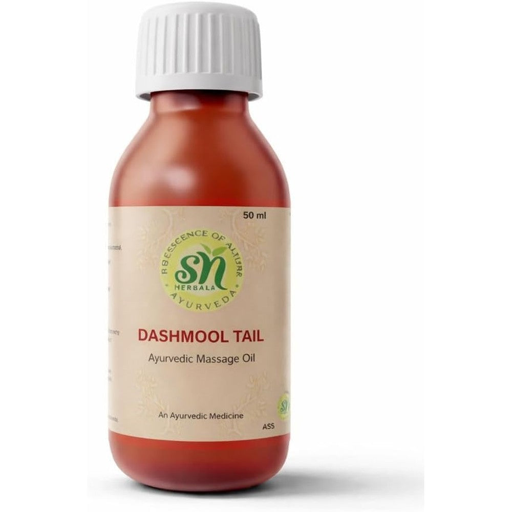 SN Herbals Dashmool Oil 50ml front view for Ayurvedic sinus relief.