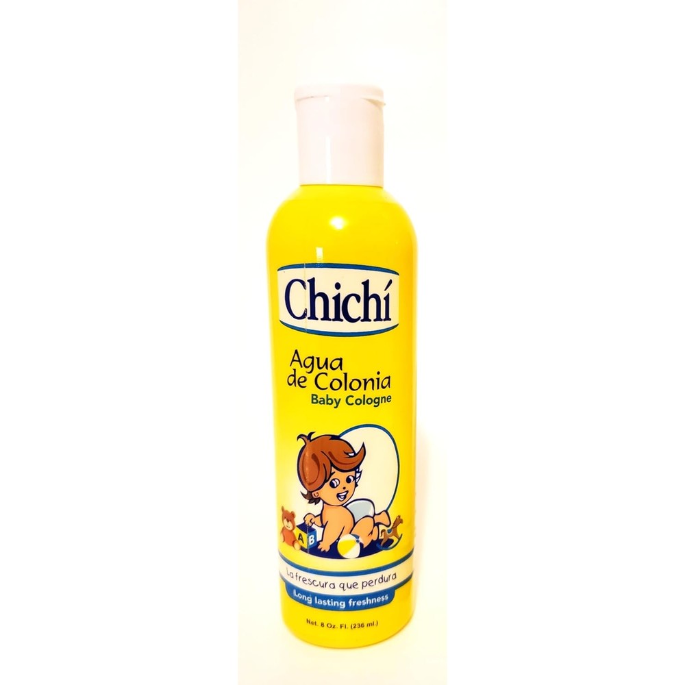 Chichi Baby Cologne Agua De Colonia eight ounce bottle front view authentic imported baby fragrance