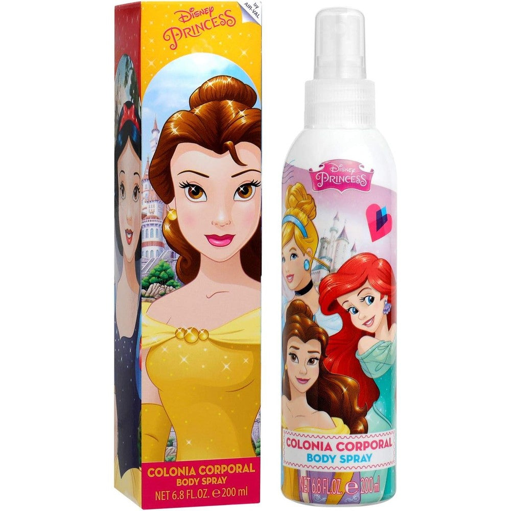 Disney Princess Fragrance for Kids Body Spray front view featuring Belle character design packaging.