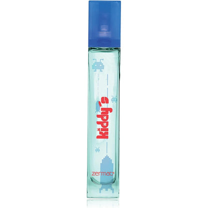 Zermat Kiddys Boys Eau de Toilette front view of light blue playful bottle