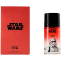 Zara Star Wars Stormtrooper boys perfume front view showcasing the official graphic bottle and red packaging.