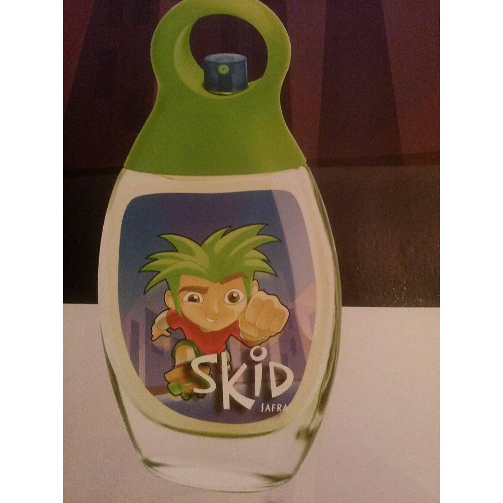 JAFRA Skid Original Green Eau de Toilette for boys front view showing the vibrant green cap