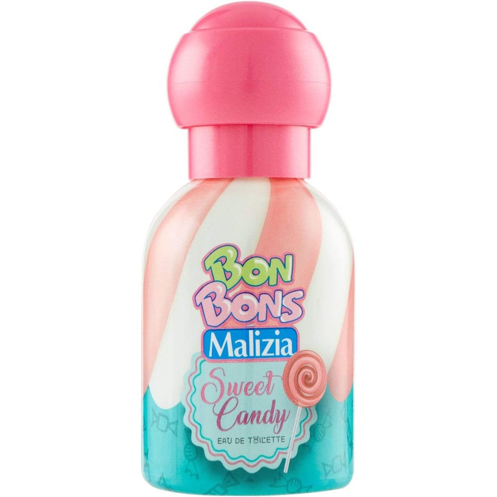 Malizia Bon Bons Oxygen Bubble Eau De Toilette 50ml front view bottle showing playful graphics
