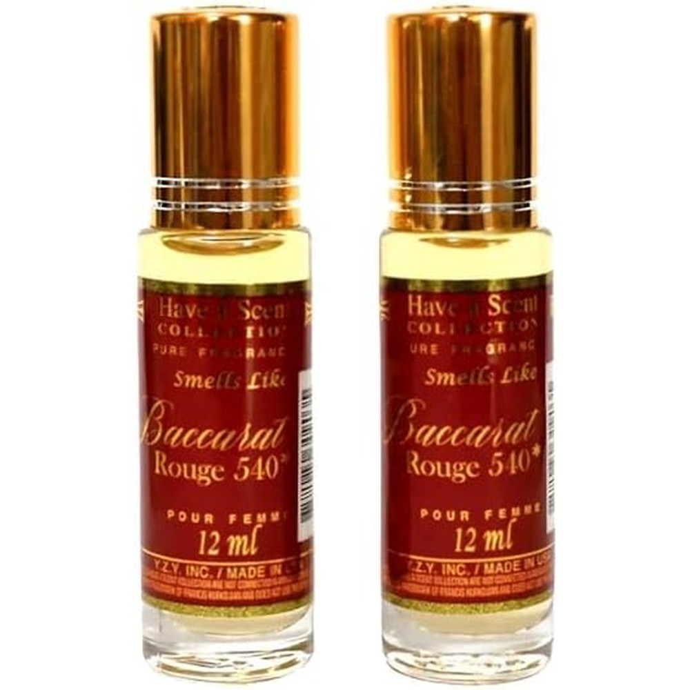 Have a Scent Collection Baccarat Rouge inspired perfume oil roll on front view premium long lasting fragrance