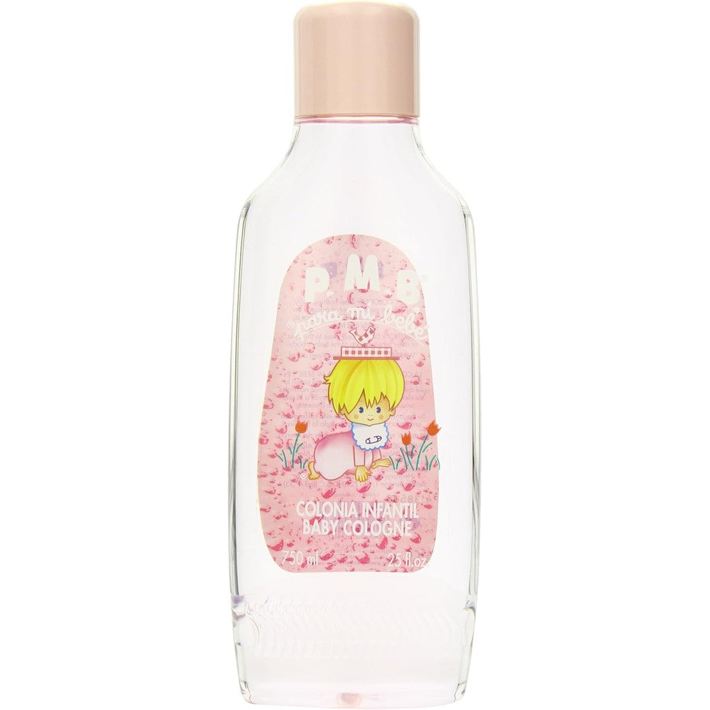 Para Mi Bebe Splash Cologne Girls front view of the 25 Ounce pink baby fragrance bottle.