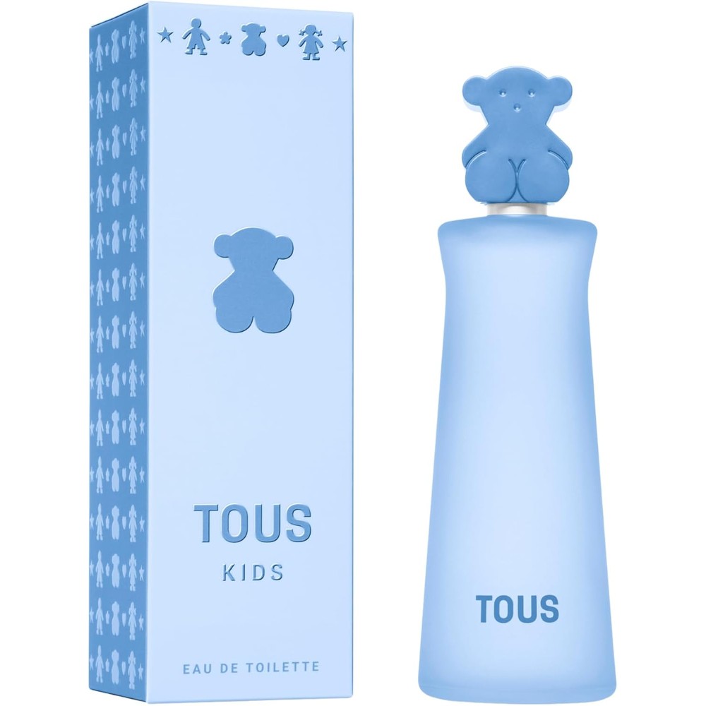 Tous Kids Boy Eau De Toilette children perfume front view showing blue bottle and signature bear cap