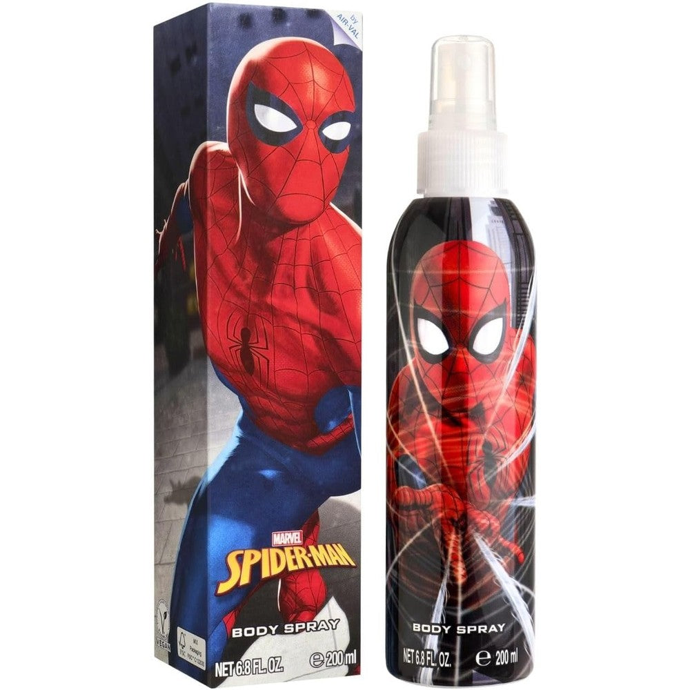 Air-Val International Marvel Spider-Man Cool Cologne for kids front view showing the superhero packaging.