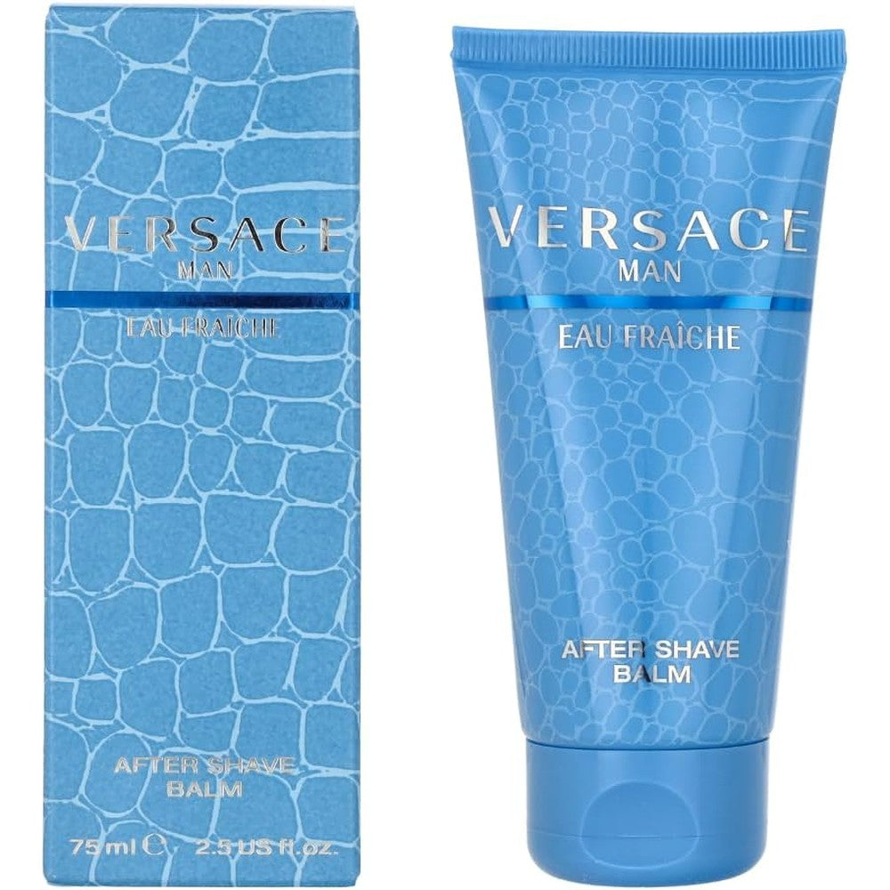 Versace Man Eau Fraiche aftershave balm 75ml bottle for men's grooming