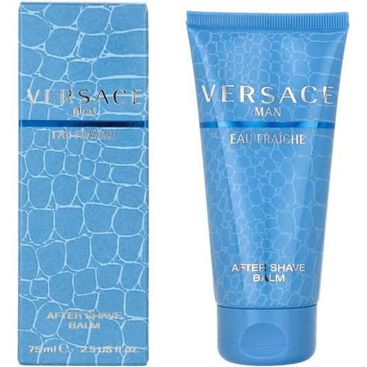 Versace Man Eau Fraiche aftershave balm 75ml bottle for men's grooming