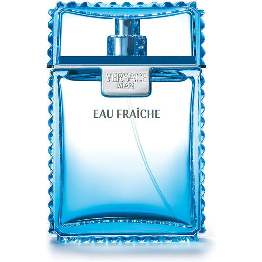 Versace Man Eau Fraiche Perfumed Deodorant Spray front view showcase