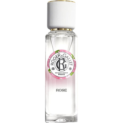 Roger And Gallet Rose Wellbeing Fragrant Water Spray front view luxury French perfume bottle