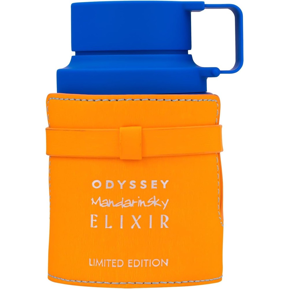 Armaf Odyssey Mandarin Sky Elixir Limited Edition bottle front view premium mens perfume