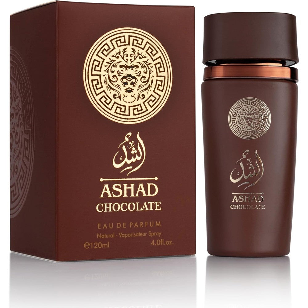 Saadah Ashad Chocolate Eau De Parfum for men front view bottle