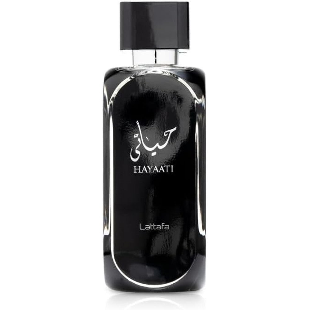 Lattafa Hayaati Black Eau de Parfum 100ml bottle front view