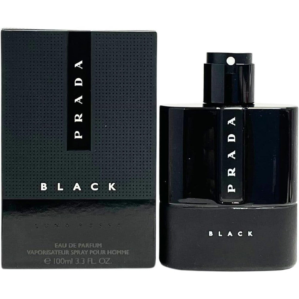 Prada Luna Rossa Black Eau de Parfum 100ml bottle front view luxury men's fragrance