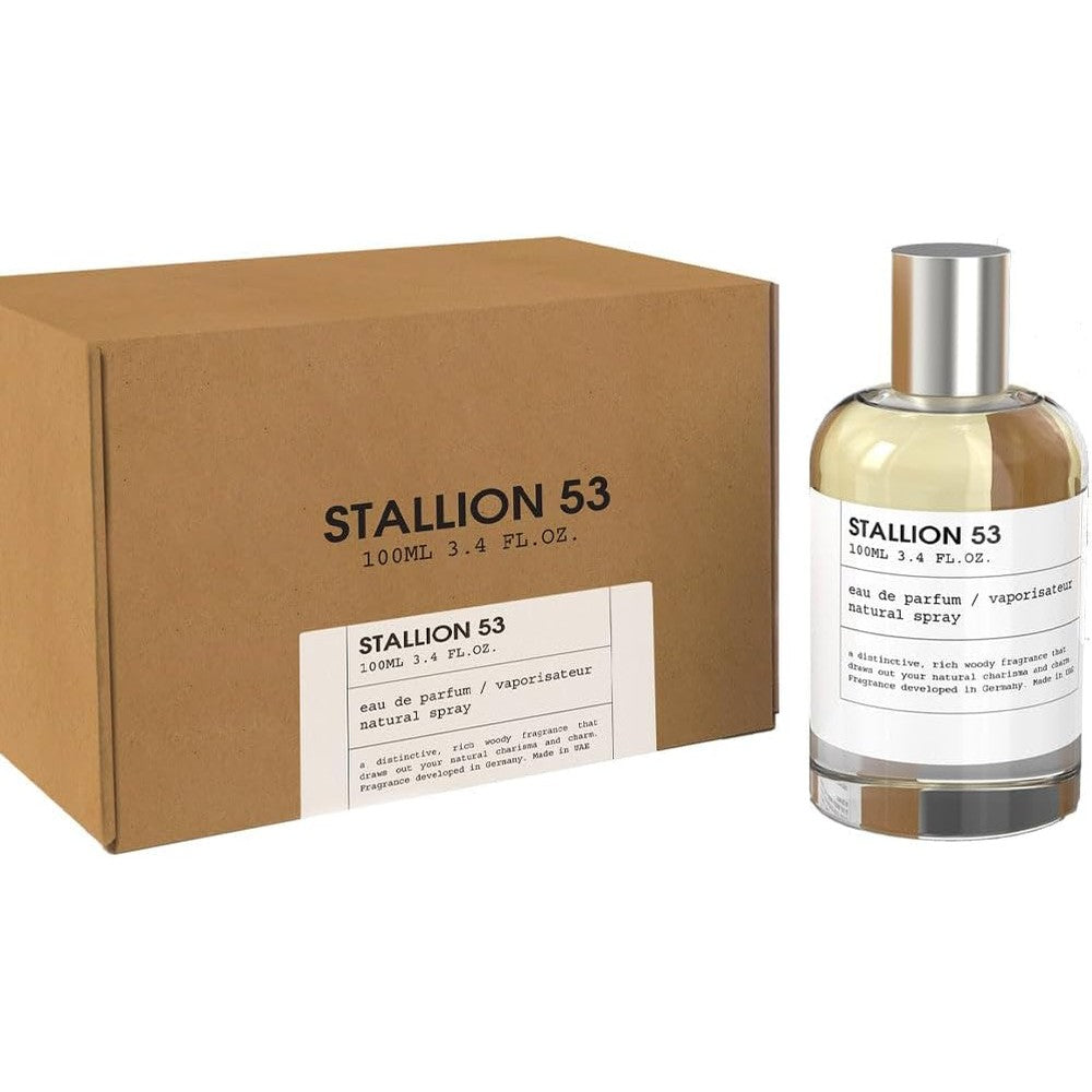 Emper Stallion 53 Unisex Eau De Parfum 100ml front bottle view premium woody fragrance